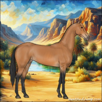 Horse Color:Bay Rabicano