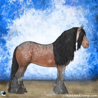 Horse Color:Brown Ice Sabino Rabicano 