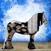 Horse Color:Plaid Silver Bay Sabino Splash Frame