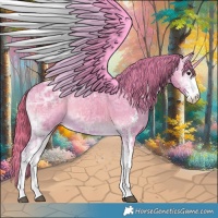 Horse Color:Watercolor Red Onyx Ice Sabino Appaloosa Brindle 