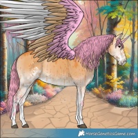 Horse Color:Watercolor Bay Onyx Sabino Brindle