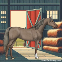 Horse Color:Liver Red Dun Mushroom Brindle 