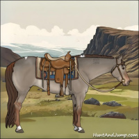 Horse Color:Liver Red Dun Tobiano