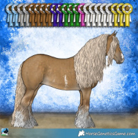 Horse Color:Chocolate Palomino Dun Mushroom Sabino Rabicano Brindle 