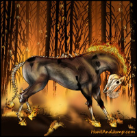 Horse Color:Void Bay Roan Onyx Tobiano