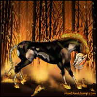 Horse Color:Void Bay Onyx Splash Tobiano