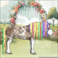 Horse Color:Painted Silver Amber Champagne Ice Sabino Splash Rabicano 