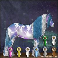 Horse Color:Watercolor White Spotted Brown Onyx 