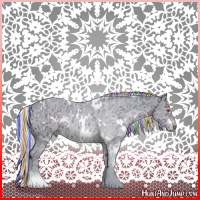 Horse Color:Painted Watercolor White Spotted Silver Brown Chinchilla Ice 