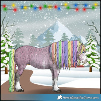 Horse Color:Painted Watercolor White Spotted Silver Bay Ice Splash Rabicano