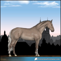 Horse Color:Silver Grullo Tobiano 