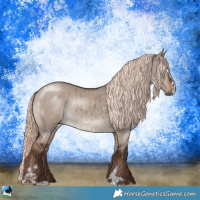 Horse Color:Liver Red Dun Mushroom Sabino Rabicano Brindle