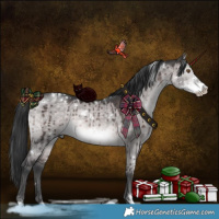 Horse Color:Platinum White Spotted Brown Dun Sabino Brindle 