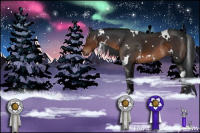 Horse Color:White Spotted Brown Sabino 