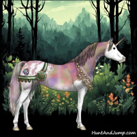 Horse Color:Nacre Watercolor Buckskin Onyx Splash Blanket 