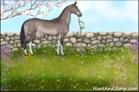 Horse Color:Platinum Brown Tobiano 