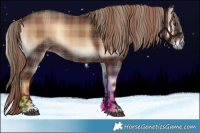 Horse Color:Void Plaid Liver Red Onyx Tobiano