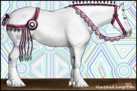 Horse Color:Platinum White Spotted Cremello Dun 