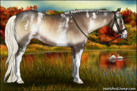 Horse Color:White Spotted Liver Red Onyx Mushroom Rabicano