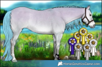 Horse Color:Watercolor Liver Red Dun Roan Onyx Rabicano 