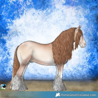 Horse Color:Gold Champagne Pearl Onyx Splash Tobiano Rabicano 
