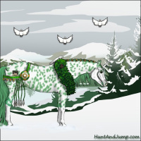 Horse Color:Watercolor Grullo Appaloosa 