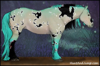 Horse Color:Watercolor White Spotted Brown Dun 