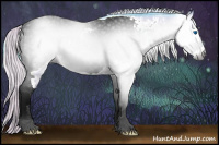Horse Color:Gray Watercolor Silver Brown Onyx Splash Frame Appaloosa