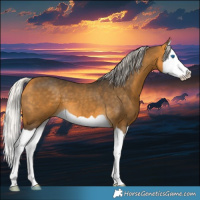 Horse Color:Silver Buckskin Splash