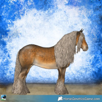 Horse Color:Chocolate Palomino Mushroom 
