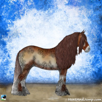 Horse Color:Chocolate Brown Ice Onyx Rabicano