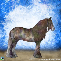 Horse Color:Nacre Chocolate Brown Ice Onyx Sabino 
