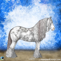Horse Color:Chocolate Brown Chinchilla Ice Sabino 