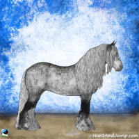 Horse Color:Silver Brown Chinchilla Ice Sabino Rabicano