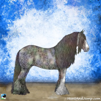 Horse Color:Nacre Bay Chinchilla Ice Rabicano 