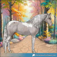 Horse Color:Silver Black Tobiano Varnish 