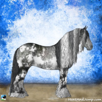 Horse Color:White Spotted Brown Chinchilla Ice 