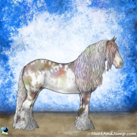 Horse Color:Nacre White Spotted Chocolate Silver Brown Chinchilla 