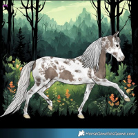 Horse Color:Silver Black Splash Tobiano 