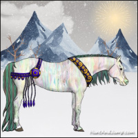 Horse Color:Painted Nacre Bay Ice Dun