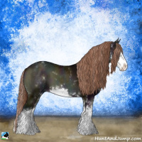 Horse Color:Midnight Liver Red Onyx Ice Sabino 