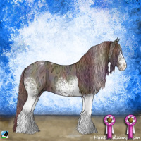 Horse Color:Nacre White Spotted Chocolate Black Chinchilla Ice Sabino 