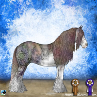 Horse Color:Nacre Chocolate Bay Chinchilla Ice Sabino 