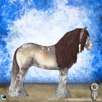 Horse Color:Chocolate Brown Ice Onyx Sabino 