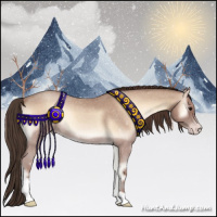 Horse Color:Classic Champagne Roan Onyx 
