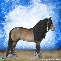 Horse Color:Brown Dun Sabino Brindle 