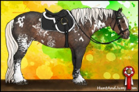 Horse Color:White Spotted Liver Chestnut Mushroom 