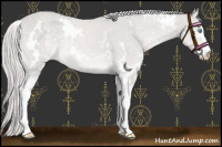 Horse Color:Platinum White Spotted Cremello Mushroom 