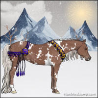 Horse Color:White Spotted Chocolate Silver Black 