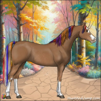 Horse Color:Painted Chestnut Splash Rabicano